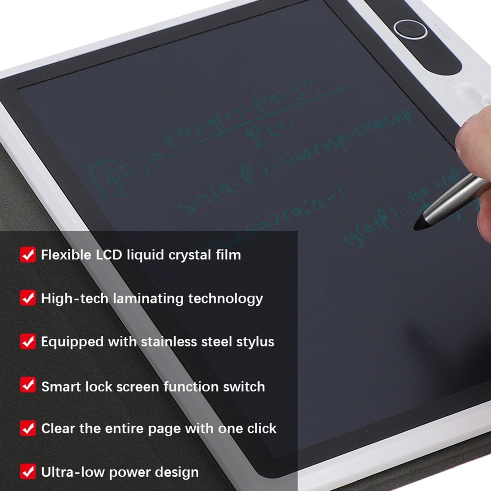 Tablet Sleeves & Cases Ipad Accessories - Tavoletta Grafica LCD Nera Piccola, Alimentata