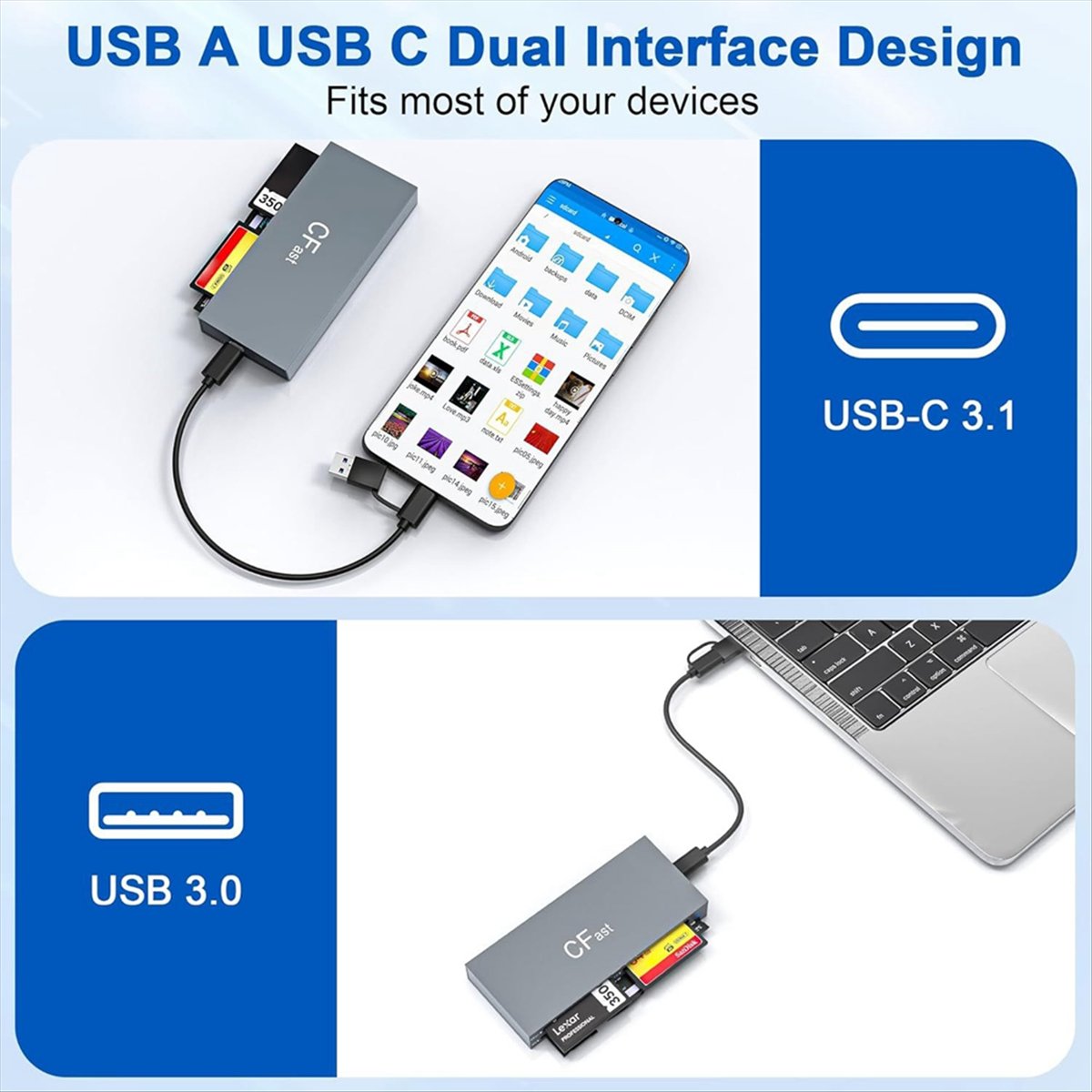 Accessories For Tablet Users - 【Nuovo Utente】Lettore di Schede 6 in