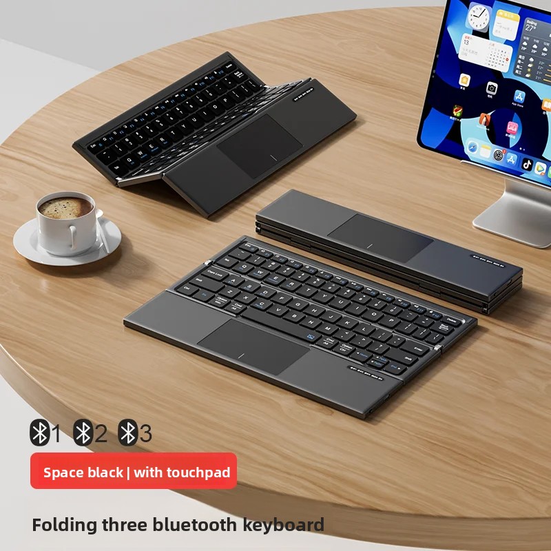 Tablet Accessories Gifts - Tastiera per Tablet Pieghevole a Tre