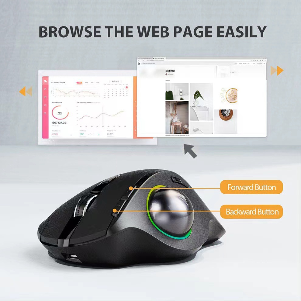 Mouse trackball wireless dual- - Accessories For Tablet Users recensione e prezzo