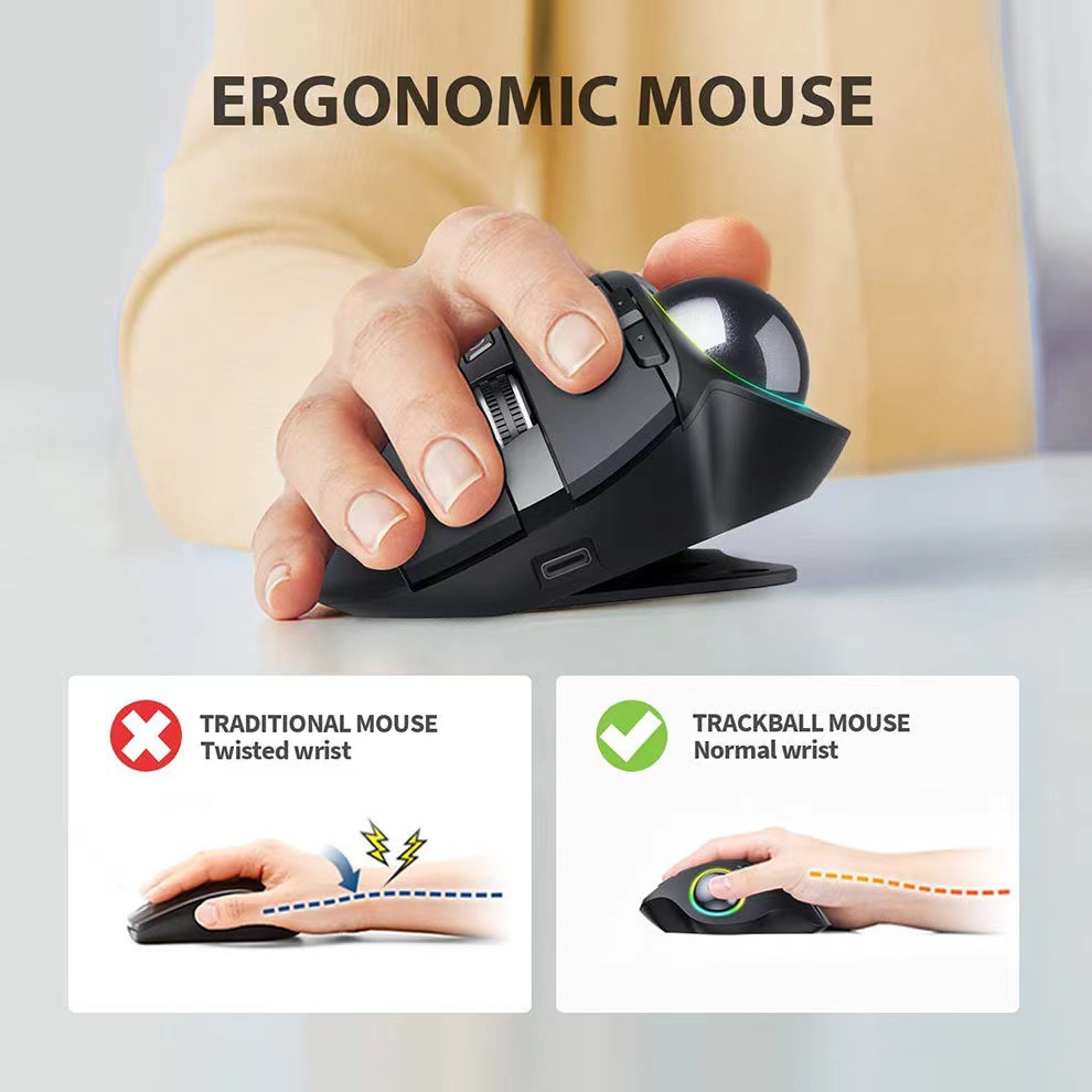 Mouse trackball wireless dual- - Accessories For Tablet Users recensione e prezzo