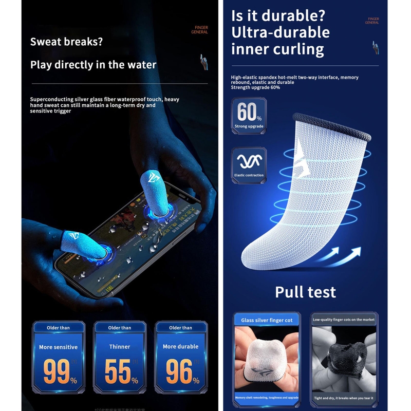 1 paio di maniche per le dita  - Tablet Gaming Accessories recensione e prezzo