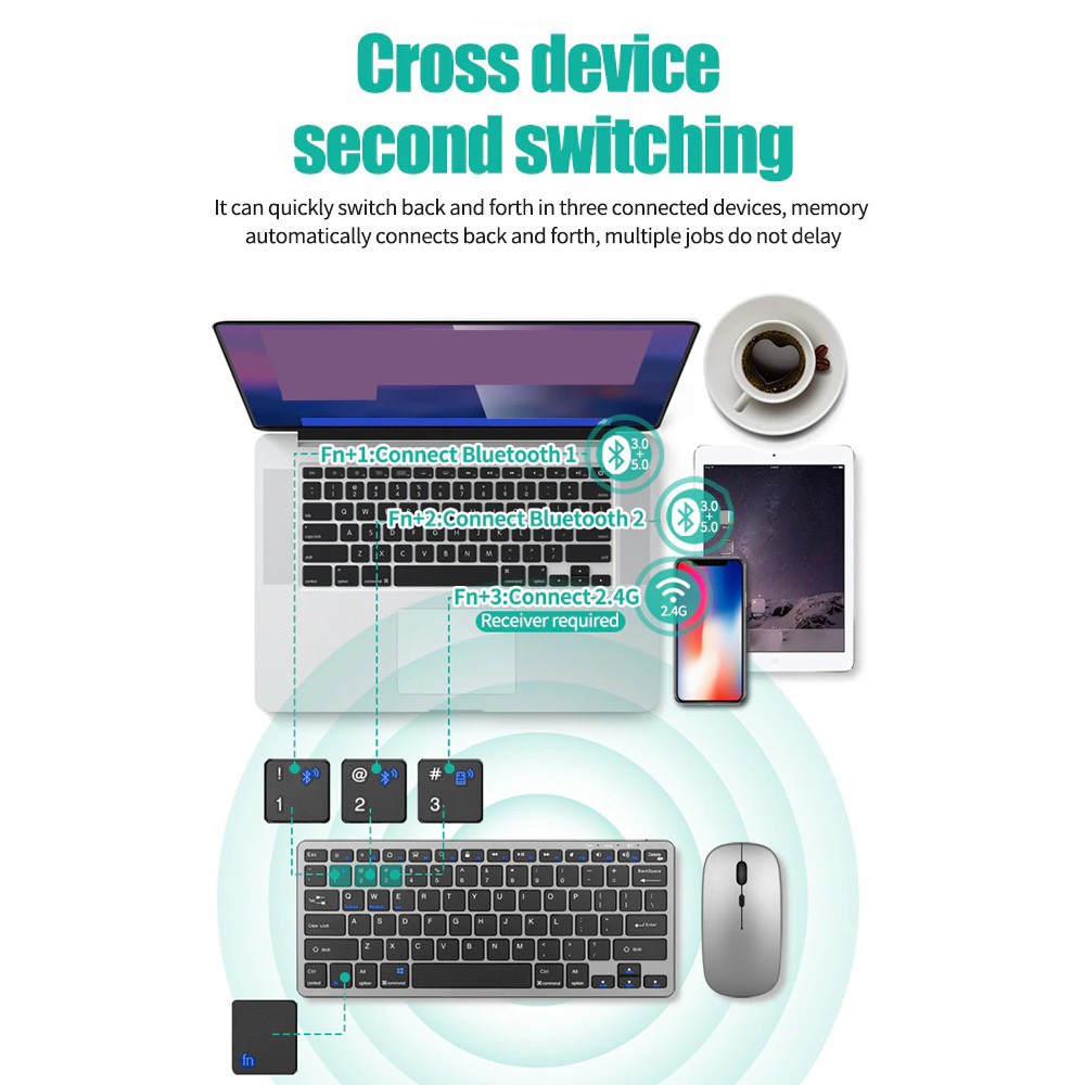 Tastiera wireless Bluetooth 5. - Tablet Accessories Choice Store recensione e prezzo